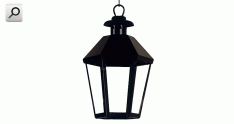 Artef colgar  1xE27 colonial 6c H 320 Ac NEG
