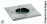 Artef piso  1xGU10 cuad L105 emb c-aro AcInox