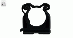 Abrazadera PVC "U" M25 NEG