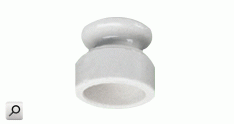Aislador porcelana currucula  38x38mm BLA