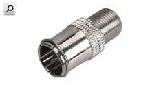 Ficha TV  75ohms Union Mach fin-Hemb fin rosc