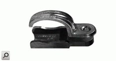 Abrazadera omega 1p  25,0mmD AlFo BSC c-base