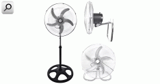 Ventil pie  457mmD aspas-metal  3 en 1 90W