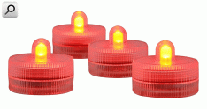 Linterna Leds  2p CR2032 vela ROJ
