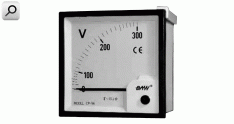 Amperimet CA directo  40A  96x 96 AcMov Cl1,5