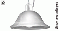 Artef colgar  1xE27 campana d250 murano BLA tex