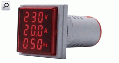 Voltamperim digital D22 ROJ 100A 80/500V