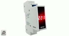Voltimetro CA digit DIN  80/500Vca 1M ROJ
