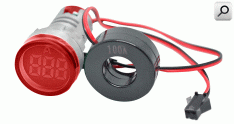 Amperimet CA digit D22 100A ROJ c-transf