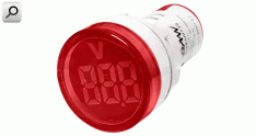 Voltimetro CA digit D22  80/500Vca ROJ