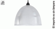 Artef colgar  1xE27 campana d280 PC AMB