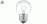 Lampara gota clara 25W  220V             E27