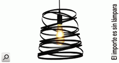 Artef colgar  1xE27 Twist NEG