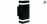Artef pared  2xGU10 bidir recto AlFo NEG tex