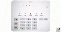 Central alarma; Panel control T 4S LED 4zonas