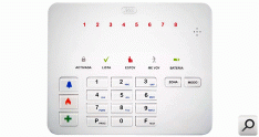Central alarma; Panel control T 8S LED 8zonas