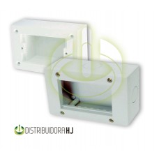 Caja dom rectg ext PVC p- 4M IP55 BLA Cambre