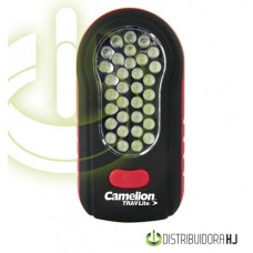 Linterna a  36Leds  3p AAA plast-goma percha
