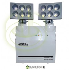 Luz emerg fuente c- 2 faros  3,5H   6+ 6LEDs