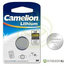 Pila boton d24,5xH 5,0mm  3,0V Litio CR2450 C