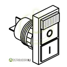 Pulsador doble d30 ROJ+VER 1+1 c-neon